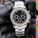 Customized logo Zircon square Diamond Fully Automatic Mechanical Business Versatile Men's Waterproof Watch